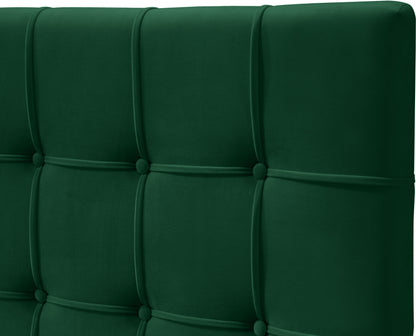 Naya Green Velvet King Bed K