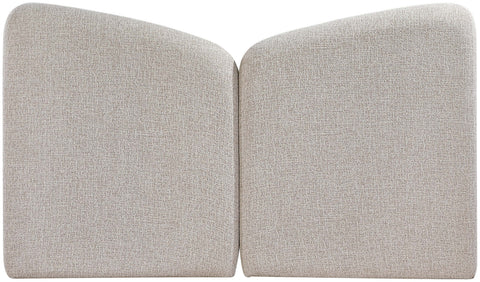 Laurel Beige Chenille Fabric Upholstered Full Bed, 1 Piece