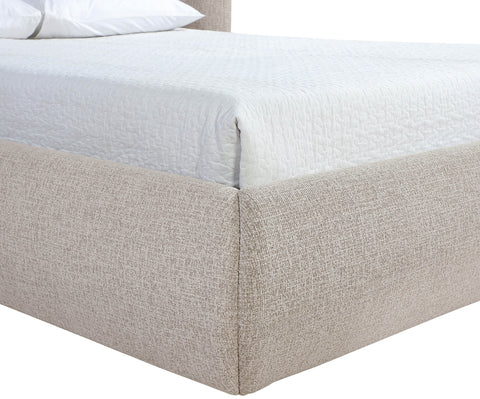 Laurel Beige Chenille Fabric Upholstered Full Bed, 1 Piece