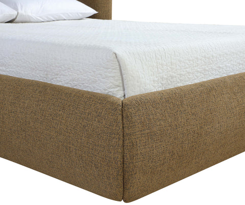 Laurel Brown Chenille Fabric Upholstered Full Bed, 1 Piece