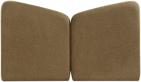 Laurel Brown Chenille Fabric Upholstered Queen Bed, 1 Piece