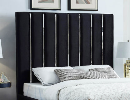 Waverly Black Velvet Full Bed F