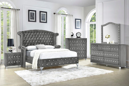 Florence Queen Bed, Dresser, Mirror and 1 Night Stand