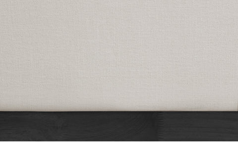 Clarion Beige Linen Textured Fabric Queen Bed Q