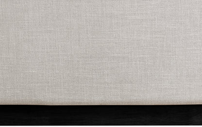 Clarion Beige Linen Textured Fabric Twin Bed T