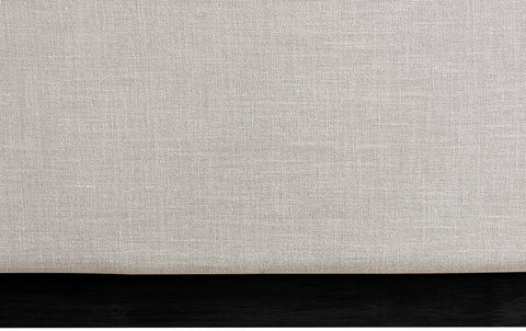 Clarion Beige Linen Textured Fabric Twin Bed T