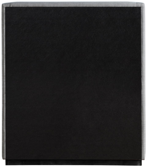 Clarion Grey Linen Textured Fabric Twin Bed T