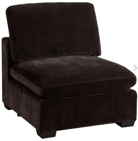 Zakiya 5-piece Upholstered Modular Sectional ChocolateDark Chocolate