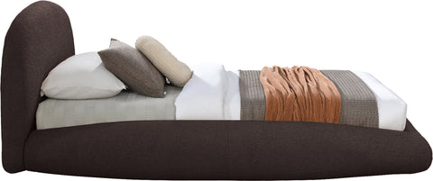 Brenda Brown Teddy Fabric Twin Bed (3 Boxes)