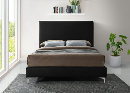 Finley Black Velvet King Bed K