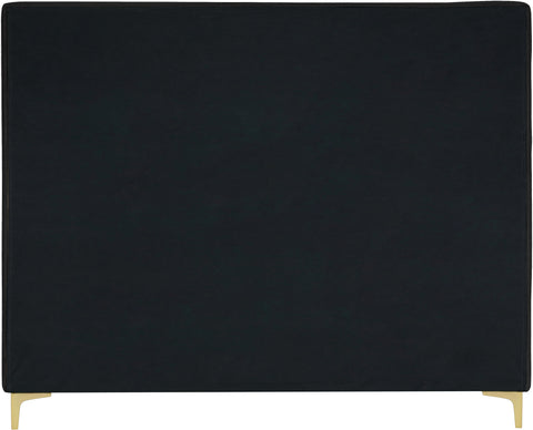 Finley Black Velvet Queen Bed Q