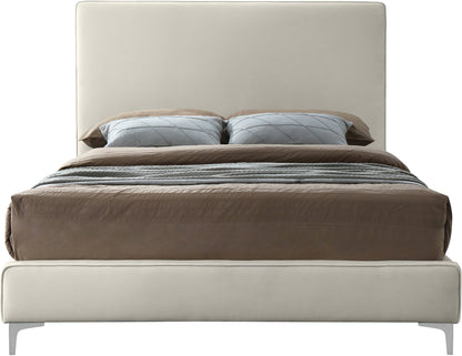 Finley Cream Velvet Full Bed F