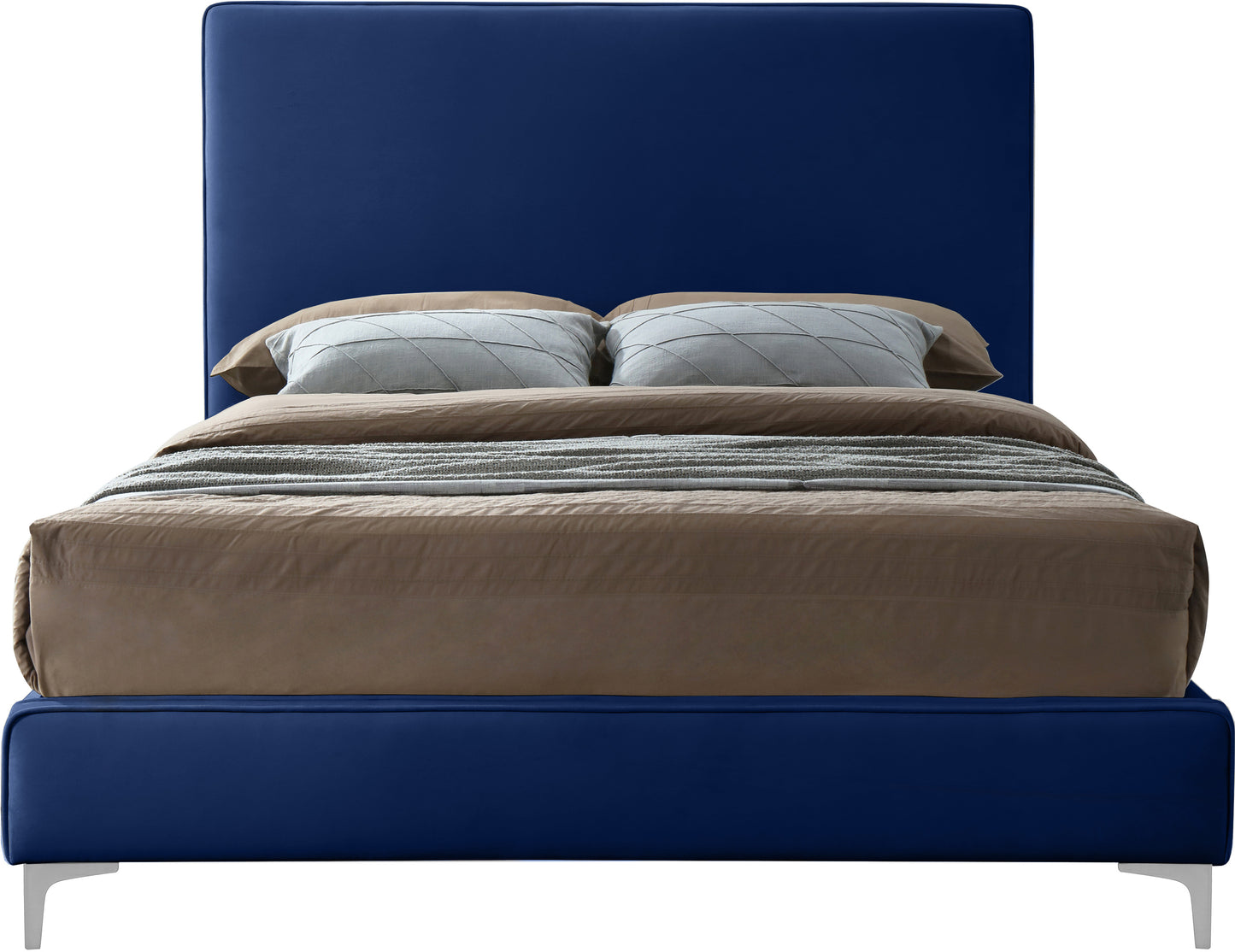 finley navy velvet full bed f