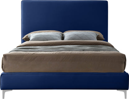 Finley Navy Velvet Full Bed F