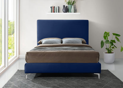 Finley Navy Velvet King Bed K