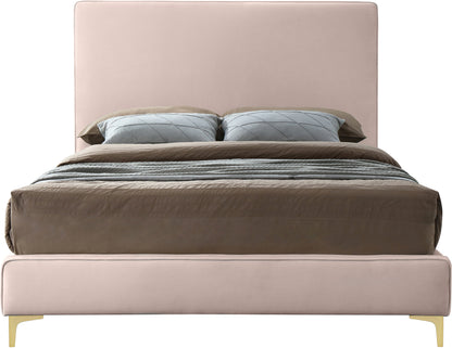 Finley Pink Velvet Full Bed F