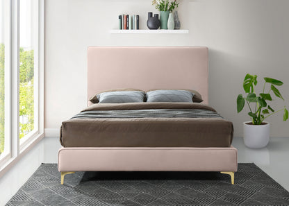 Finley Pink Velvet Full Bed F