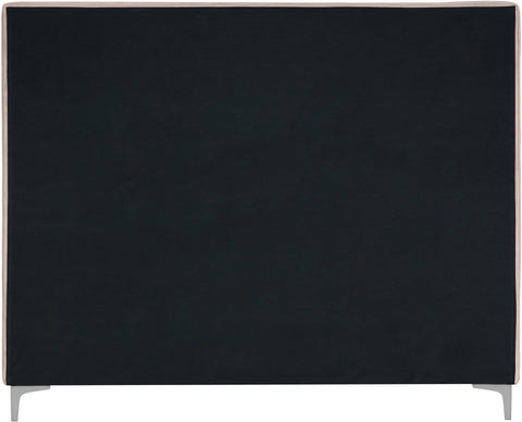 Finley Pink Velvet Queen Bed Q
