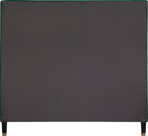 Blaire Green Velvet Upholstered Full Bed, 1 Piece