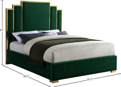 Nolita Green Velvet King Bed K