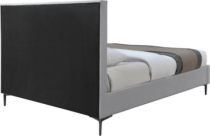 Hilton Grey Linen Textured King Bed K