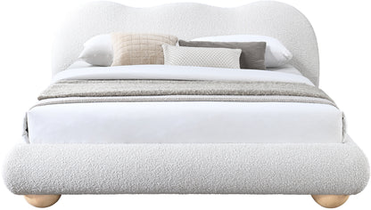 Sawyer Cream Boucle Fabric Full Bed (3 Boxes) F