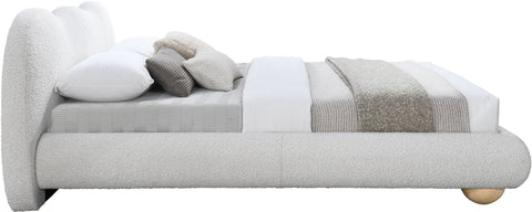 Sawyer Cream Boucle Fabric Full Bed (3 Boxes) F