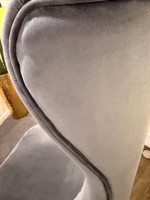 Hayley Velvet Wingback Chair