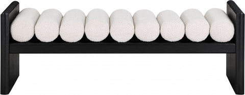 Enzo Boucle Fabric Bench 52���