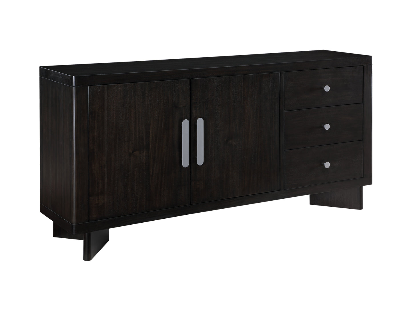 victoria 3-drawer sideboard buffet cabinet acacia brown