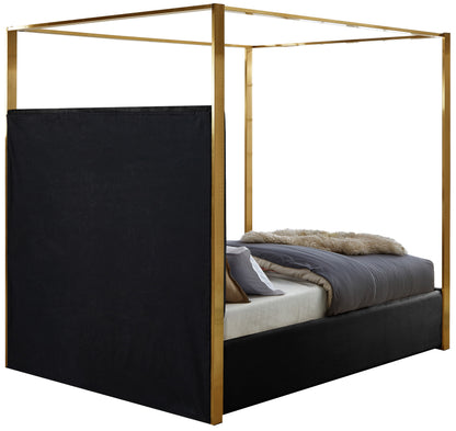 Madeline Black Velvet King Bed K