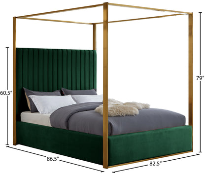 Madeline Green Velvet King Bed K