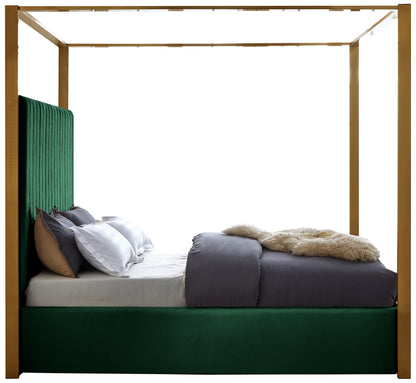 Madeline Green Velvet King Bed K