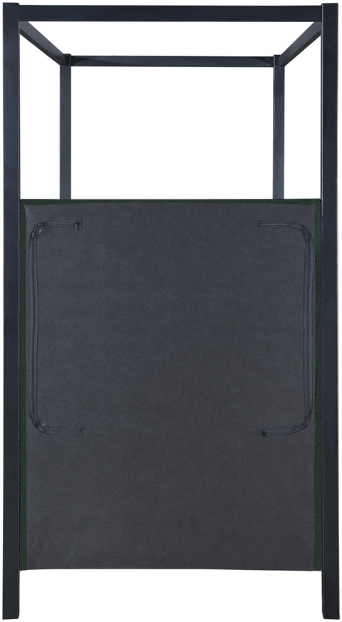 Marmo Green Boucle Fabric Twin Bed (3 Boxes) T