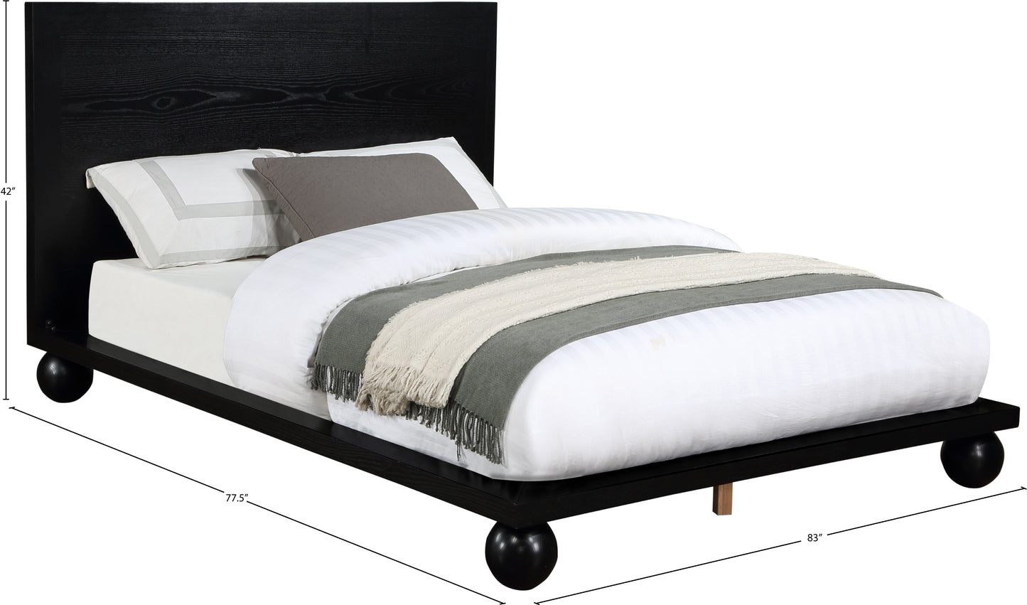 kimora black king bed (3 boxes) k