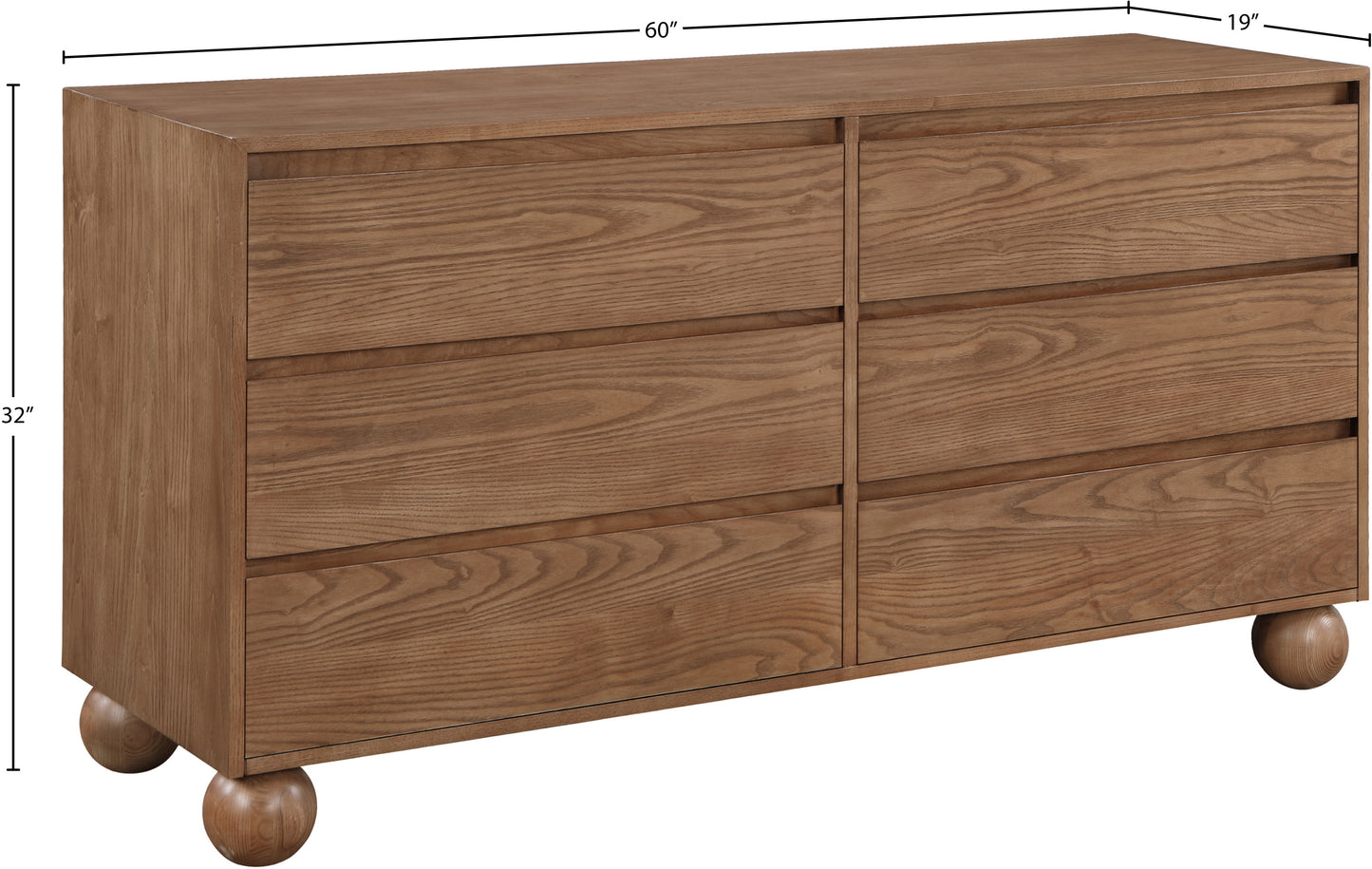 kimora walnut dresser d