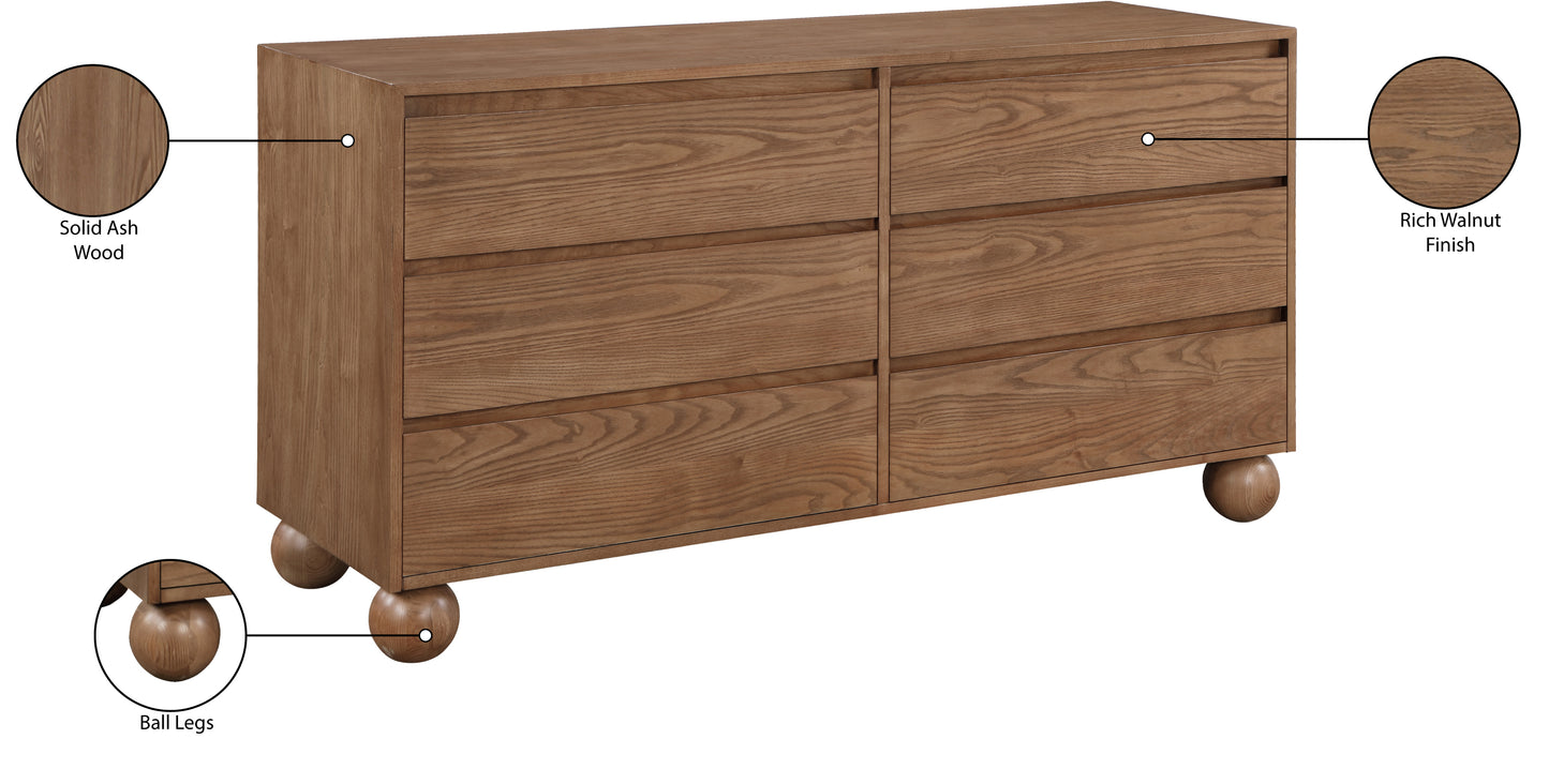 kimora walnut dresser d