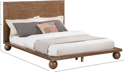 Kimora Walnut King Bed (3 Boxes) K