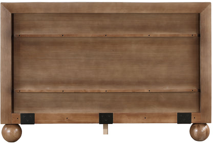 Kimora Walnut King Bed (3 Boxes) K