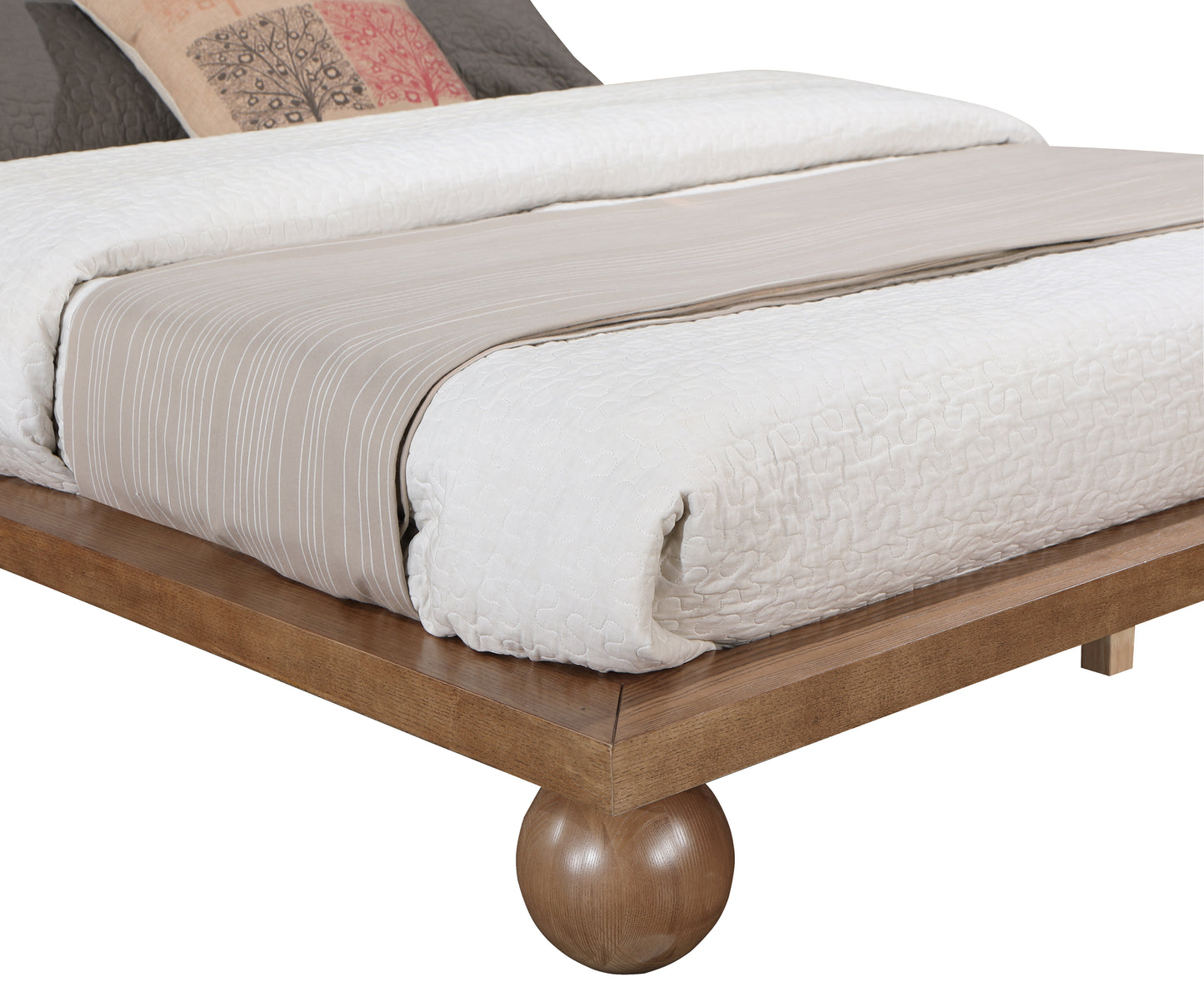 kimora walnut king bed (3 boxes) k