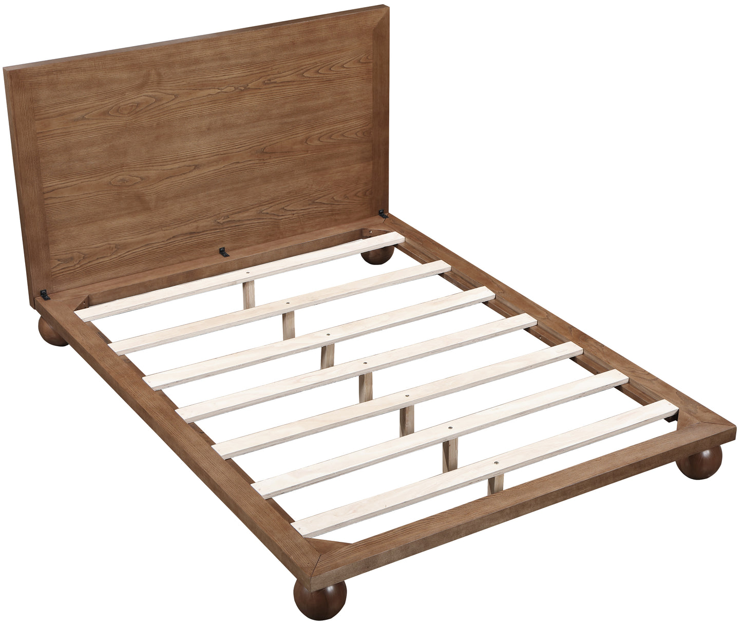 kimora walnut king bed (3 boxes) k