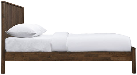 Blaire Walnut Solid Wood Full Bed, 1 Piece