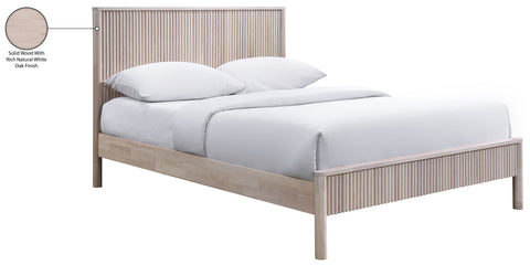 Blaire Natural Solid Wood King Bed, 1 Piece