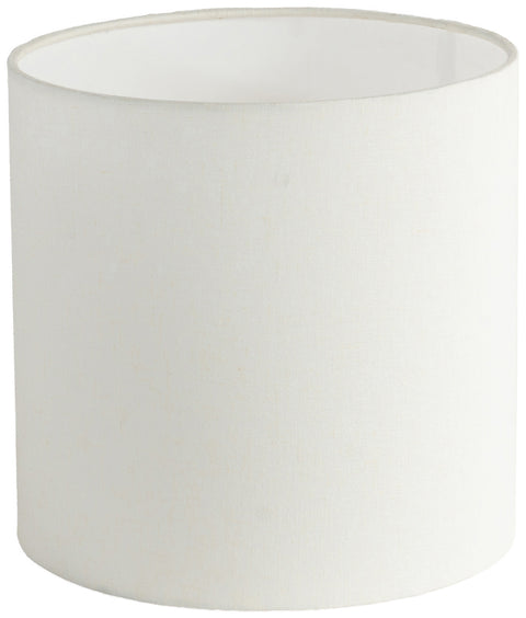 Farrah White Genuine Marble Base And Linen Textured Fabric Shade Table Lamp, 1 Piece