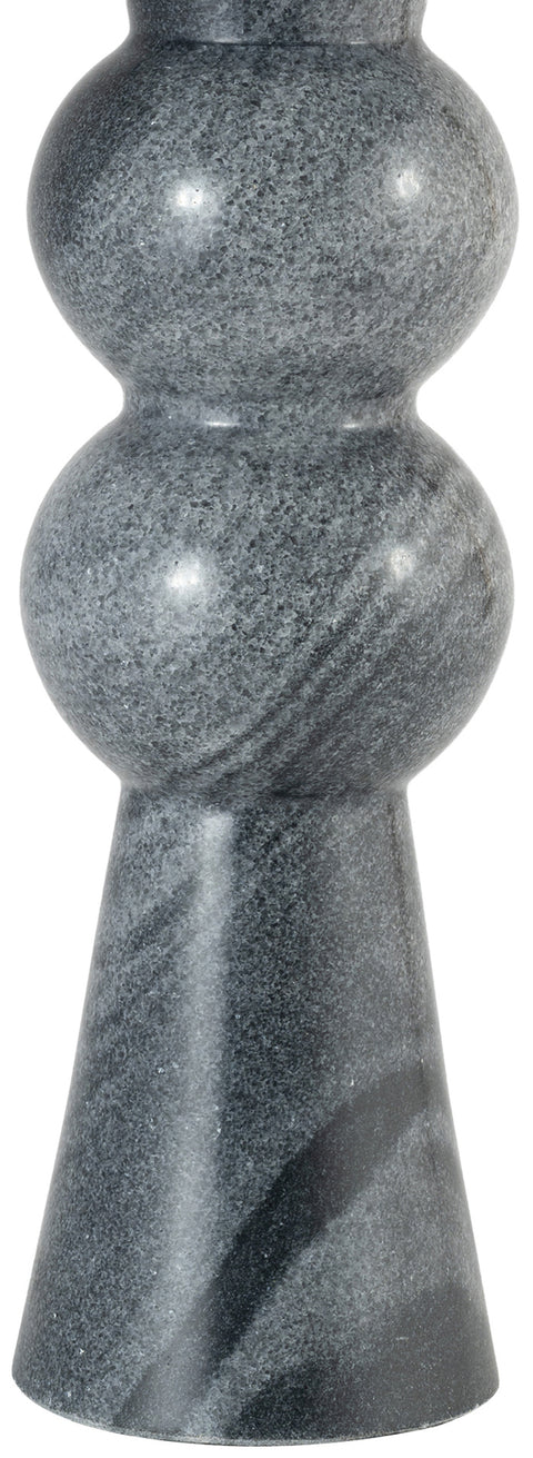 Nola Black Genuine Marble Base And Linen Textured Fabric Shade Table Lamp, 1 Piece