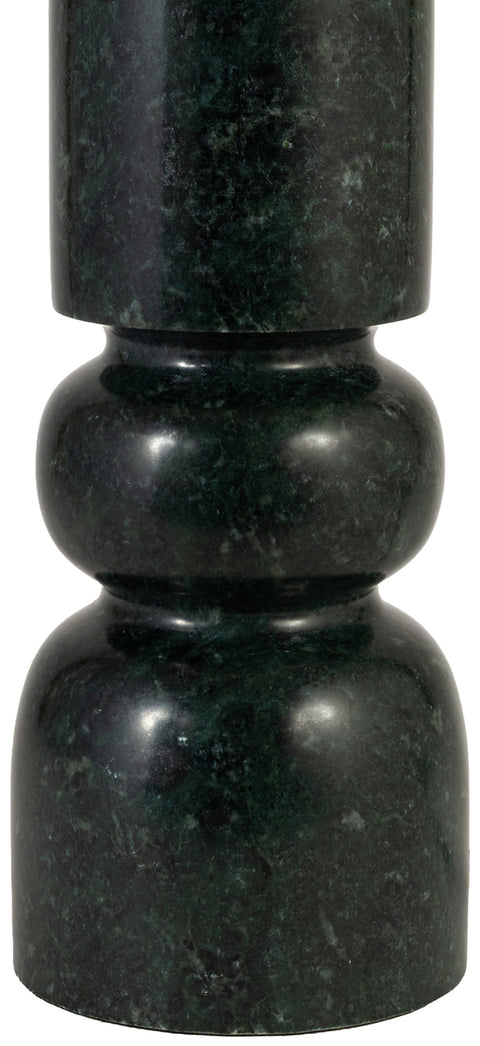 Linden Green Genuine Marble Base And Linen Textured Fabric Shade Table Lamp, 1 Piece