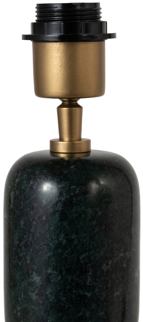 Linden Green Genuine Marble Base And Linen Textured Fabric Shade Table Lamp, 1 Piece
