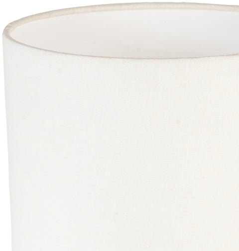 Linden White Genuine Marble Base And Linen Textured Fabric Shade Table Lamp, 1 Piece