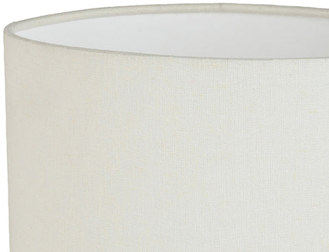 Urban Black Genuine Marble Base And Linen Textured Fabric Shade Table Lamp, 1 Piece