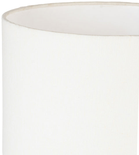 Tessa Black Genuine Marble Base And Linen Textured Fabric Shade Table Lamp, 1 Piece
